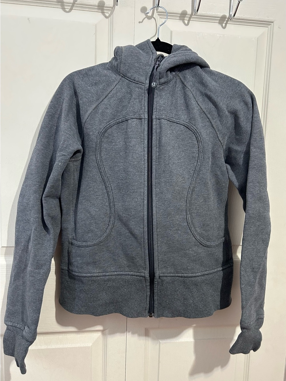 Lululemon Gray Zip-Up Hoodie with Hood